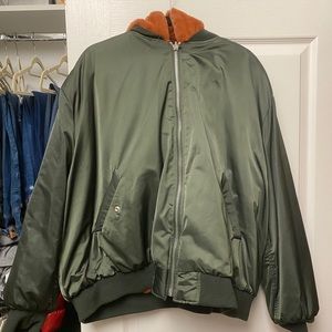 Oversized Zara reversible bomber